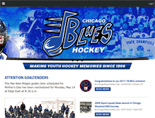 Tablet Screenshot of chicagoblueshockey.org